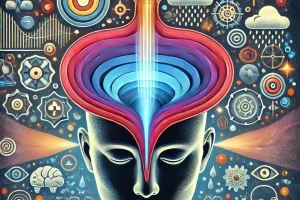 illustration representing Broadbent's Bottleneck Theory of attention